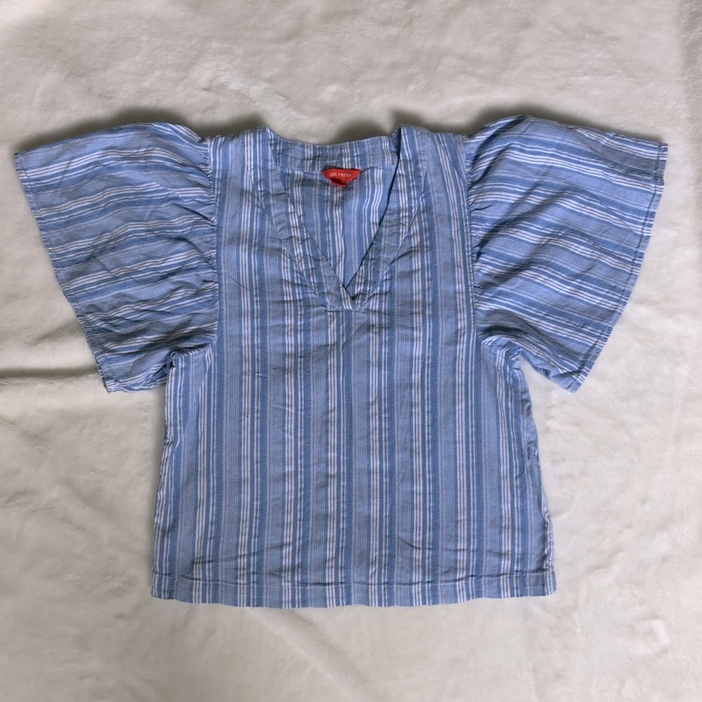Blue & White Striped Joe Fresh Top